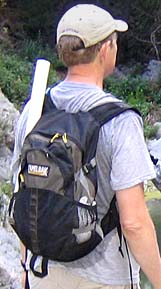 Dan Simpson and his trusty Camelbak