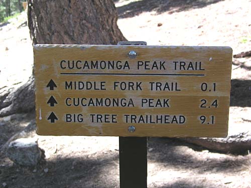 Trail sign