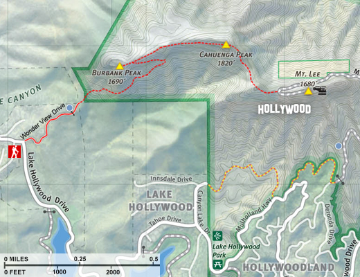 Burbank Peak Map