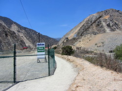 Beginning of Fish Canyon access trail through the Vulcan quarry