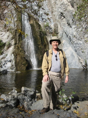 Dan Simpson at Fish Canyon Falls, January 10, 2009