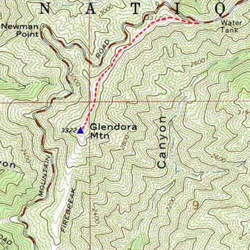 Glendora Mountain Map