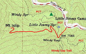 Mt. Islip Topo Map