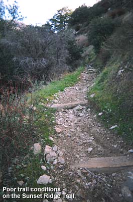 View souteast toward Echo Mountain