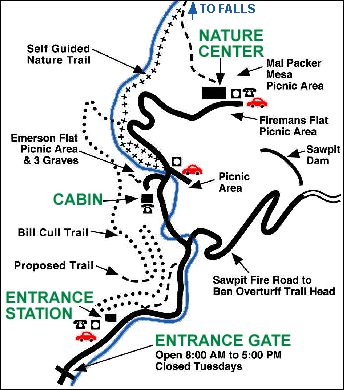 Monrovia Canyon Park Map