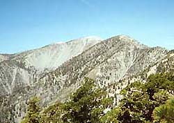 View northwest toward Hardwood and Baldy from Three T's Trail