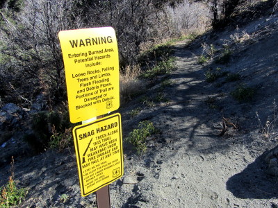 2009 Station Fire San Gabriel Peak Trail